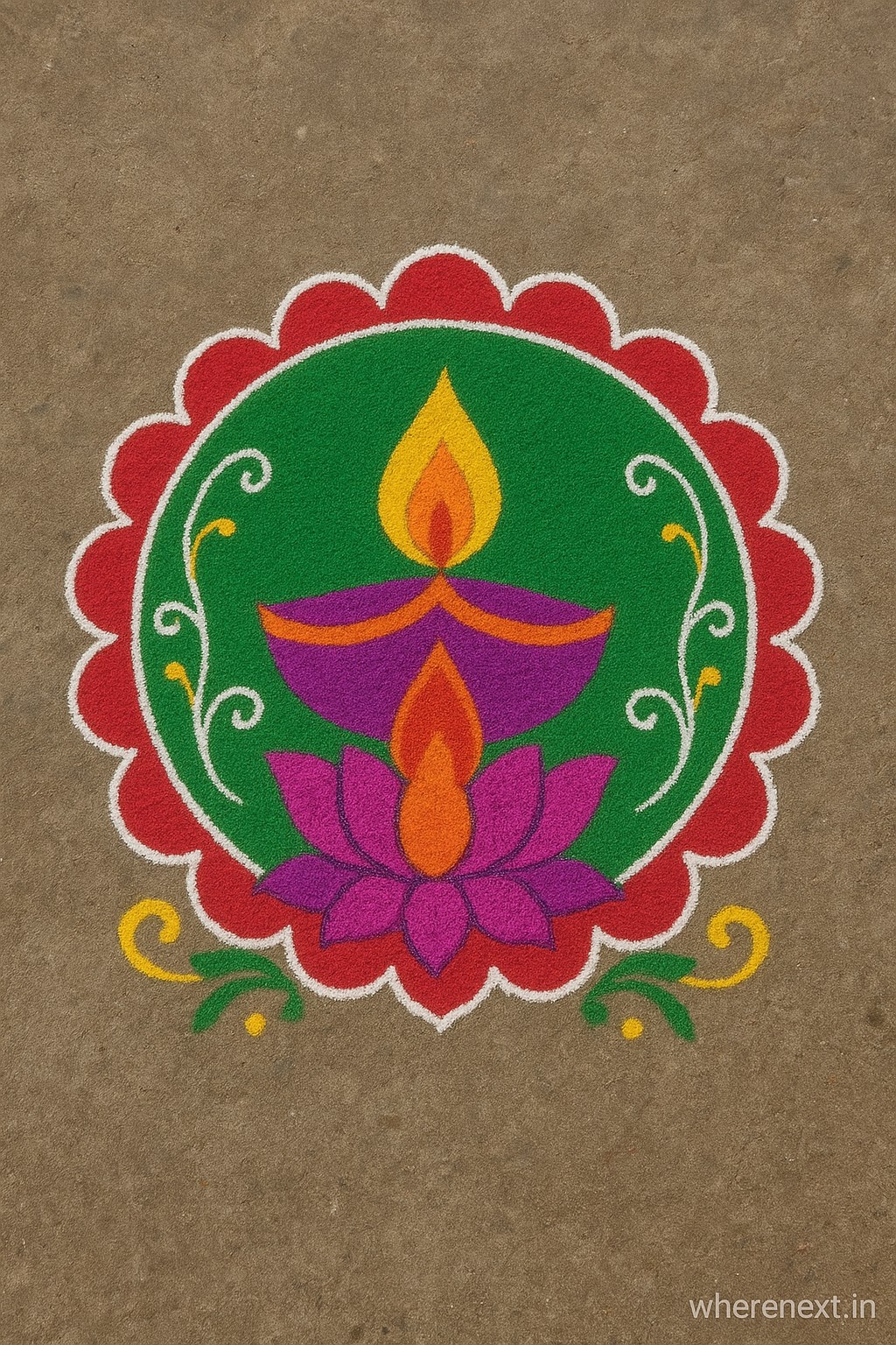 Diwali special rangoli design
